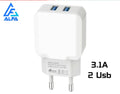 Fonte Turbo 2 Usb 3.1A Para Celular Original